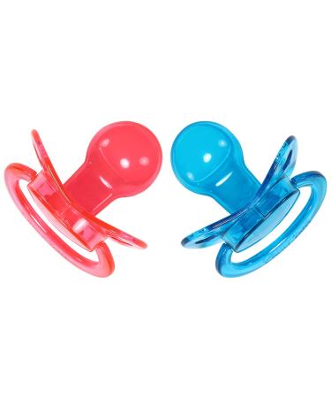 CutiePlusU Adult Size Crystal Pacifier - Large Nipple Shield 2 Pack in Pink/Blue - Shop Now for International Shipping! - Buy Online on GoSupps.com