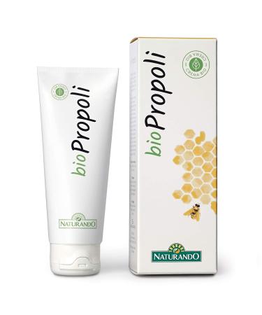 NATURANDO Biocream Propoli 75 ml Organic Wound Healing and Disinfectant Cream Against Acne Skin Rashes Sunburn Wounds