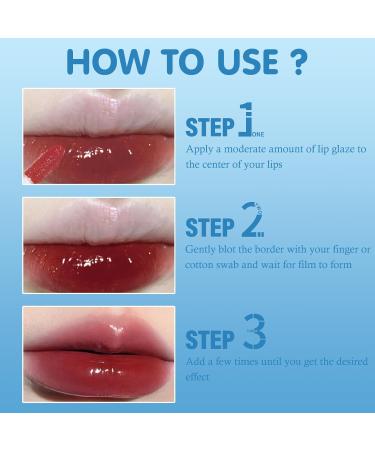 Volumizing Gloss & Tinted Lip Glaze Balm - Hydrating Juicy Lip Plumper | High-Shine Red Moisturizing Liquid Lipstick - Long-Lasting Non-Sticky & Nourishing - Buy Online on GoSupps.com