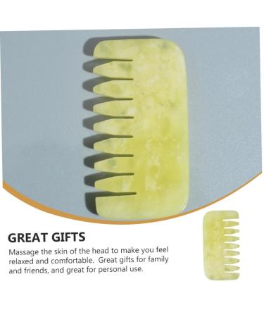Shop Tovinanna Jade Comb & Gua Sha Tools - Scalp Massage & Anti-Comb Scrubs for Ultimate Relaxation | International Shipping Available - Buy Online on GoSupps.com