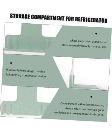 Zerodeko 4pcs Refrigerator Fridge Space Saver Fridge Drawer Divider Fridge Shelf Organizer Storage Partition 1 - Buy Online on GoSupps.com