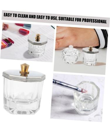 FRCOLOR Nail Cup Dappen Dish for Acrylic Nails Nail Liquid Holder Nail Dish Cups with Lids Nail Dish with Lids Acrylic Nail Supplies Manicure Nail Dish Nail Dappen Dish Mini Glass Bracket - Buy Online on GoSupps.com