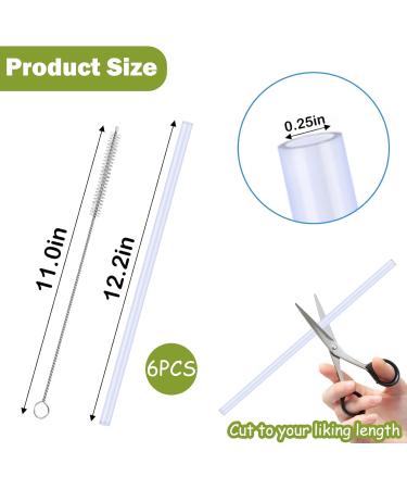 AIERSA 6 Pack Silicone Replacement Straws for Stanley Cups - Reusable & Compatible with 40oz Tumblers - Includes Cleaning Brush - Stanley Cup Accessories - Buy Online on GoSupps.com