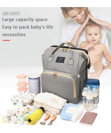 Yudoxn Diaper Bag Backpack - Multifunctional Waterproof Travel Bag for Babies | Perfect Mother's Day Gift | Includes Portable Diaper Pad - Buy Online on GoSupps.com