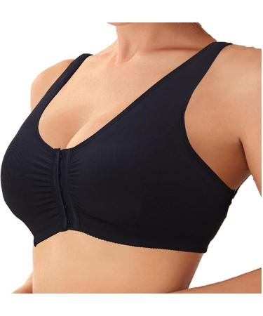 XWSM Breast Prosthesis Bag Closure Front Post Surgical Cotton Mastectomy Bra - Thin Underwear for Women - Size 38/85 (ABC) - Black - Buy Online on GoSupps.com