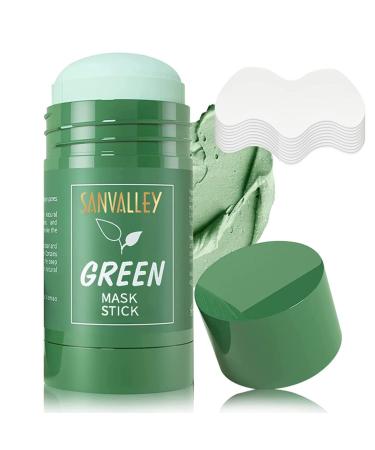 Green Hills Tea Mask Stick with Blackhead Remover  Clay Face Extract  Oil Control  Acne Cleansing and Minimizing Pores  Purifying  Detoxifying Skin for Men Women  Pack of 1