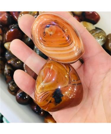 Gems for Decoration 100g Natural Crystal Silk Agate Play with The Rolling Palmetto 1pcs Crystal FUZEGRDLI