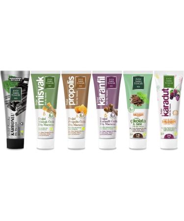 Eyup Sabri Tuncer Natural Vegan Tester Toothpaste - 7.5 ML - 6 Pieces Set - Buy Online on GoSupps.com