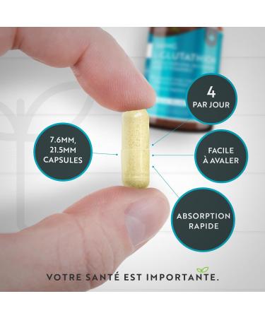 L-Glutathione 240 mg - 120 High Dose Vegan Capsules - Antioxidant with NAC Vitamin C Selenium Turmeric and Milk Thistle - Contributes to the Maintenance of a Normal Immune System Nutravita - Buy Online on GoSupps.com