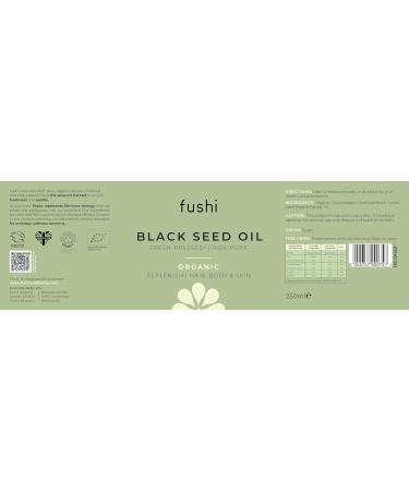 Fushi Black Seed Oil 250ml | Organic Virgin Fresh-Pressed Black Seed Oil | Improves the Condition of Hair Skin and Nails | Best for Dry Skin Inner Health & Flaky Skin - Buy Online on GoSupps.com