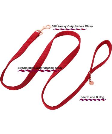 Dogwong Adjustable Red Dog Leash for Small & Medium Dogs - Comfortable Pet Leash for Girls & Boys - X-Small (Pack of 1) - Perfect Christmas Gift - Buy Online on GoSupps.com