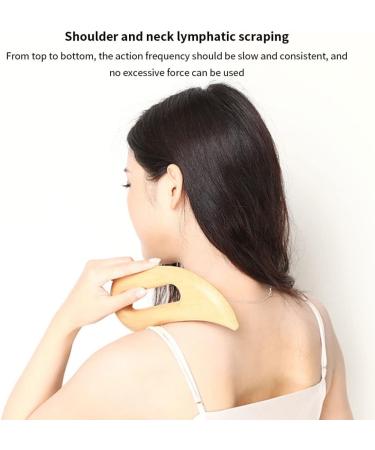 Buy Wooden Body Massage Tool - Lymphatic Drainage Gua Sha Paddle for Pain Relief | Handheld Scraping Massager for Full Body - Buy Online on GoSupps.com