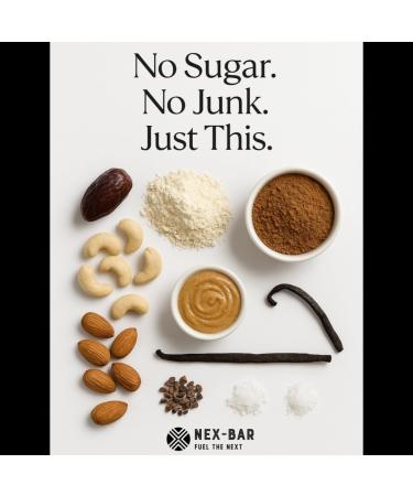 NEX-BAR Vanilla Fuel Bliss Protein Bars - 8 Pack (19G Protein) No Added Sugar No Artificial Sweeteners - Buy Online on GoSupps.com