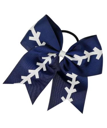 Beatifufu Kids Baseball Bows for Hair Kid Hair Ties Baseball for Kids Hair Clips for Kids Hair Ties for Kids Hair Accessories for Kids Cheerleader Bows Hair Bands Ribbon Woman Girl Ponytail