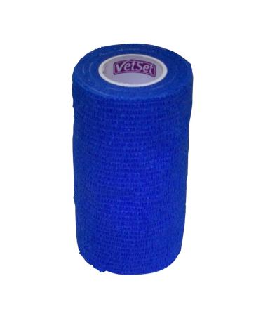 WrapTec Cohesive Bandage (4 inches) (Blue)