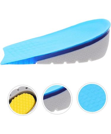 FRCOLOR Height Increasing Insoles for Men & Women - Damping Booster Pads Non-Slip Shoe Inserts for Comfortable Elevation - Elasticity Design Blue 12.7X6.3X3.5 - Buy Online on GoSupps.com