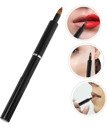 Housoutil round portable women makeup tools make up lip gloss lip gloss brush lipstick applicator wands Tricolor artificial fiber smudge stick applicator lip Concealer lips - Buy Online on GoSupps.com