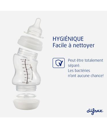 Difrax S Form Large Baby Bottle - 200 ml - Anti Colic 0-6 Months Baby Bottles Newborn and Up - Blue - 1 Pack of Baby Bottles - BPA Free - Buy Online on GoSupps.com