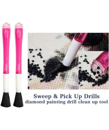 Dual-use Point Drill Pen Sweep Brush Arts Crafts Accessories Sweep Brush Pick Up Clean-up Tool Apply to Full Drill or Partial Drill Painting - Buy Online on GoSupps.com