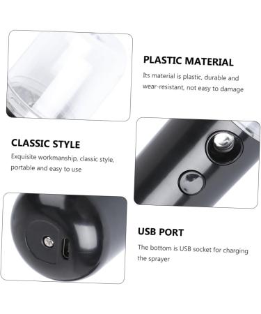 CANIGHT 1pc Portable Humidifier Hand Facial Mister Essential Oil Humidifiers Portable Diffuser Black Plastic - Buy Online on GoSupps.com
