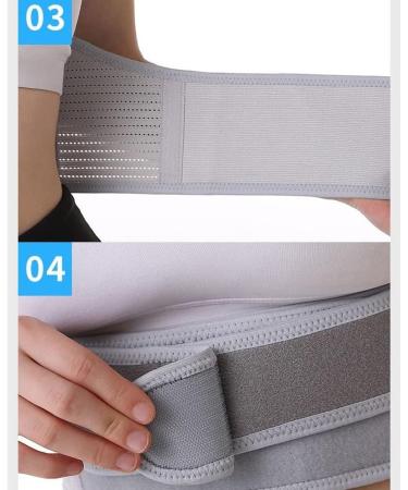 DFHBFG Alloy Bar Posture Corrector | Adjustable Waist & Shoulder Back Brace | Clavicle Support for Slouching & Hunching - S Code Gray International Shipping - Buy Online on GoSupps.com