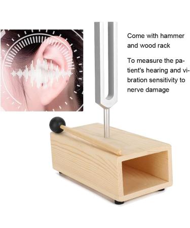 440Hz Tuning Fork Set - Sound Healing Therapy Tool for Yoga & Meditation | Includes Hammer & Wooden Stand - Buy Online on GoSupps.com