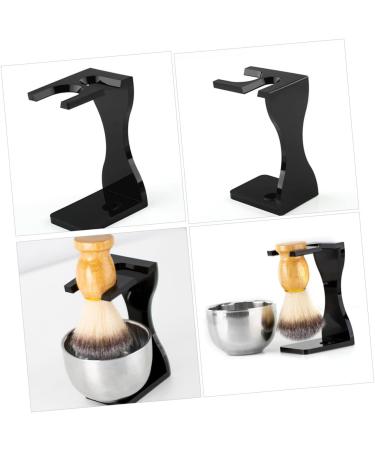 Frcolor 2-Pack Men's Razor & Brush Stand - Acrylic Shaving Storage Holder for Grooming Essentials - Buy Online on GoSupps.com