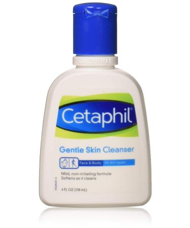 Cetaphil Gentle Skin Cleanser for Dry to Normal Sensitive Skin 4 fl oz (Pack of 2) Unscented 4 Fl Oz (Pack of 2)