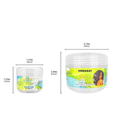 ARHGOAT Edge Control 1 OUNCE Travel Size - Long Lasting Strong Hold with Aloe Natural Formula - No Residue Edge Tamer - Buy Online on GoSupps.com