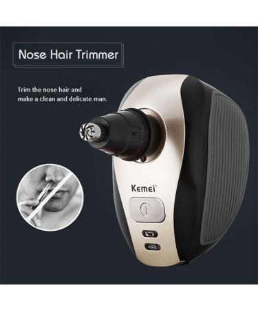 Men's 5-in-1 5D Electric Rotary Razor - Rechargeable Waterproof Five-Headed Beard & Hair Razor for Perfect Bald Look - Buy Online on GoSupps.com