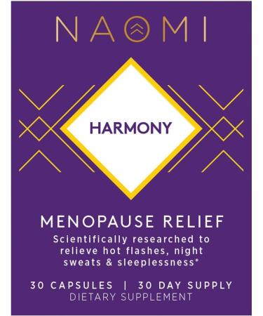 NAOMI Harmony Menopause Relief - Natural Support for Hot Flashes - 30 Veggie Capsules - Buy Online on GoSupps.com