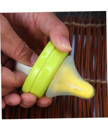 Baby Bottle Brush Set - Pacifier & Nipple Cleaning Sponge - Yellow 2 Pack - Perfect for Baby Milk Bottle Washing - Buy Online on GoSupps.com