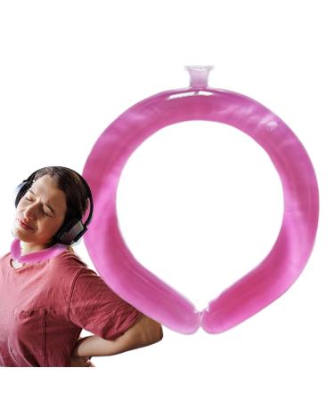 Cooling Neck Wraps for Summer Wearable Ergonomic Cooling Wraps | Portable Neck Coolers for Fitness Multipurpose Cooling Products for Work Fitness Pink
