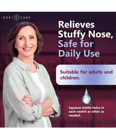 GeriCare Saline Nasal Spray 1.5 FL OZ Moisturizing Sodium Chloride 0.65% (Pack of 4) - Buy Online on GoSupps.com