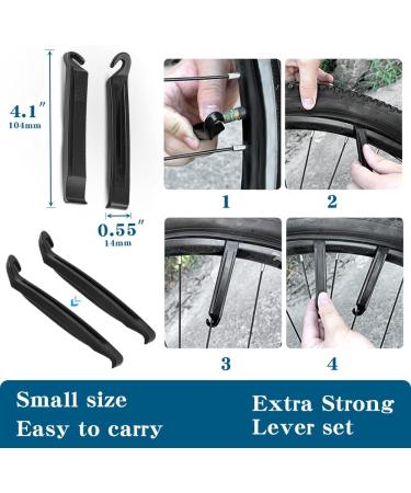 2 Pack Folding Replacement Bike Tires 24/26/27.5/29 X 1.95/2.125 Inch with Tire Levers - Mountain Bike MTB - Buy Online on GoSupps.com