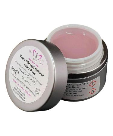 Vight Fibregel natural milky rose. Fiberglass gel lightly covering very good quality medium viscosity (5ml)