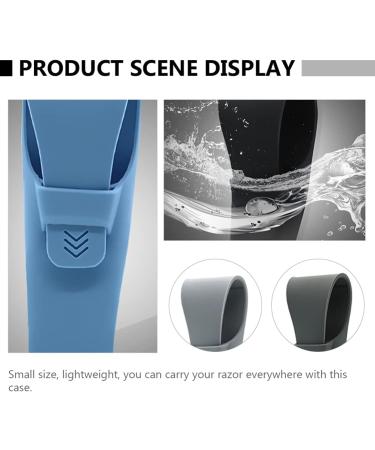 Heallily Razor Travel Case | Silicone Silver Protection Cover | 4-Piece Manual Shaving System & Toothbrush Holder for Men | Perfect for Air Travel - Buy Online on GoSupps.com