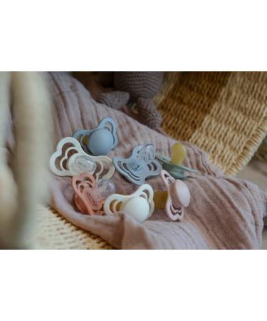 BIBS Couture Collection Pacifiers - Set of 2 Ivory/Sage | BPA-Free Soothers - Buy Online on GoSupps.com