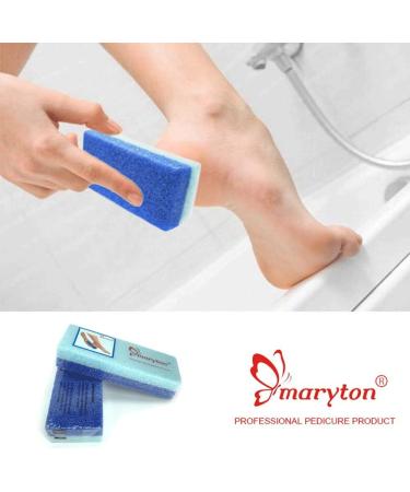 Maryton Foot Exfoliator Scrubber Sponge - Callus Remover Pedicure Tool for Salon-Worthy Feet - 2pcs - Buy Online on GoSupps.com
