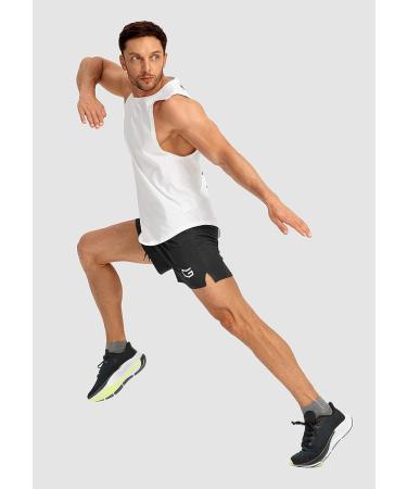 G Gradual Men's Quick Dry Running Shorts with Zipper Pockets - Black, Size Medium - Buy Online on GoSupps.com