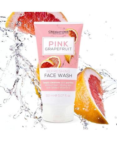 Creightons Pink Grapefruit Refreshing Face Wash (150ml) - Deeply cleanses & purifies without over-drying skin. With added Vitamin E. Dermatologically Tested. - Buy Online on GoSupps.com