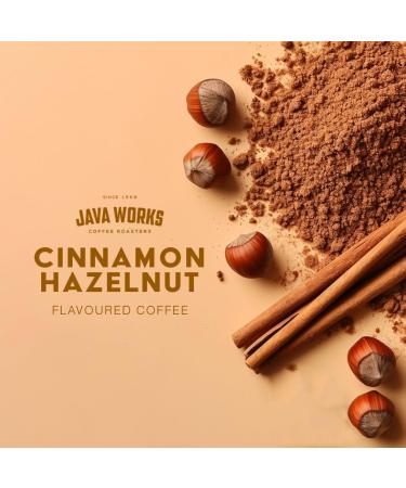 Java Works Coffee Cinnamon Hazelnut Flavoured Coffee *Ground* 340 Grams - Buy Online on GoSupps.com