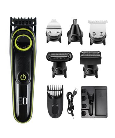 Hair Clippers for Men Electric Shaver Beard Styling Grooming Kit Hair Clipper Cordless Hair Trimmer (Color : Green)