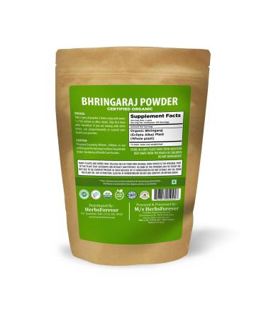 Herbsforever Bhringaraj Powder 230g - Natural Hair Conditioner | Nourishes Hair Follicles | Non GMO & Organic | Vegan | Eclipta Alba Hair Care Herb - Buy Online on GoSupps.com