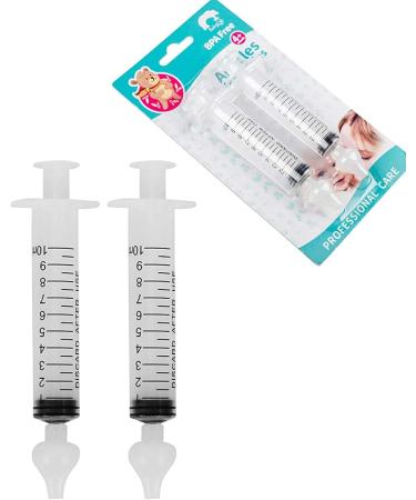 Baby Nasal Aspirator & Irrigator Set - Portable Infant Nose Cleaner for Nasal Irrigation & Rinse - 10ml Rinse Kit (2pcs) - Buy Online on GoSupps.com
