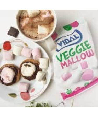 Vidal Bag Veggie Marshmallows - Vegan & Gluten-Free - 1kg - Buy Online on GoSupps.com