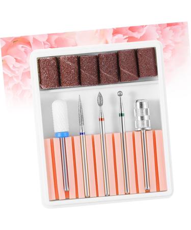 Housoutil 1 Set Nail Art Tool Nail Files for Gel Nails Cuticle Drill Bit Electric Nail File Sturdy Drill Bits Brocas Para Acrylic Nail Tools Polish Manicure Nail Drill Pink 6.5x5.5cm Pink - Buy Online on GoSupps.com