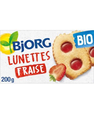 BJJORG. Lunettes la Fraise 200g gourmandise bio et saine pour une pause fruit e naturelle- Lot De 4