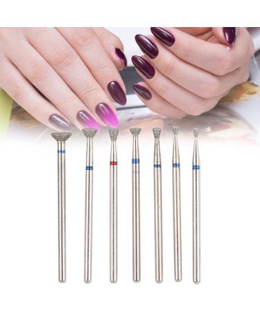 Nail Drill Bits High Efficiency Good Stability Manicure Grinding Tips Diamond Sand Wear Resistant for Nail Art Salon(NO.03) - Buy Online on GoSupps.com