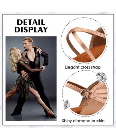 Aoqunfs Dance Shoes for Girls & Women | Standard Latin Salsa Tango Bachata Ballroom Performance | WX608-3.5-Nude EU34 - International Shipping Available - Buy Online on GoSupps.com